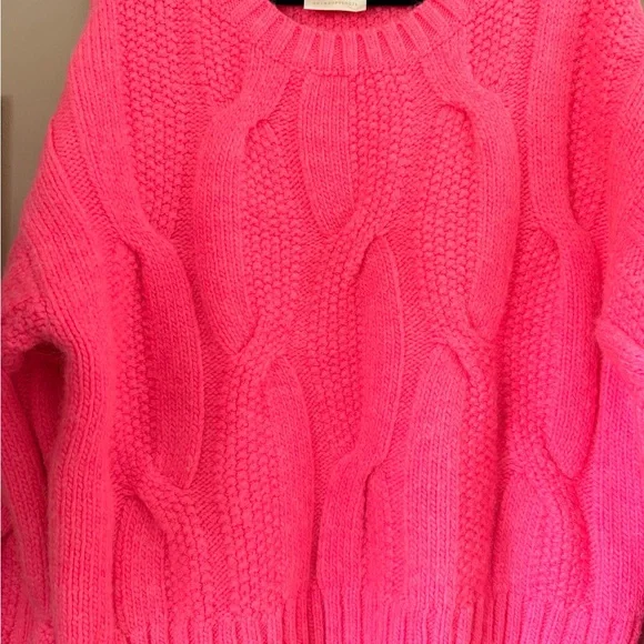 Maeve Pink Chunky Knit Sweater | Women’s Size Medium | Anthropologie - Picture 4 of 8
